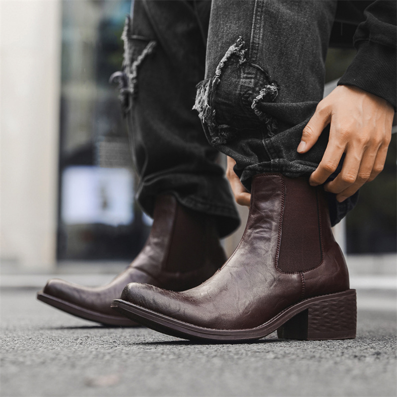 Men'S Fashion News - stivali Chelsea alti punk rock moda