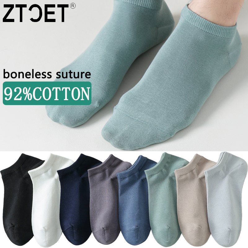 Socks Ankle Men - Calzini da uomo in cotone, corti,