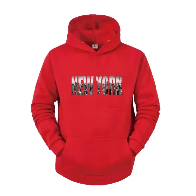 Men'S Fashion New York - Felpa con cappuccio da uomo, modello
