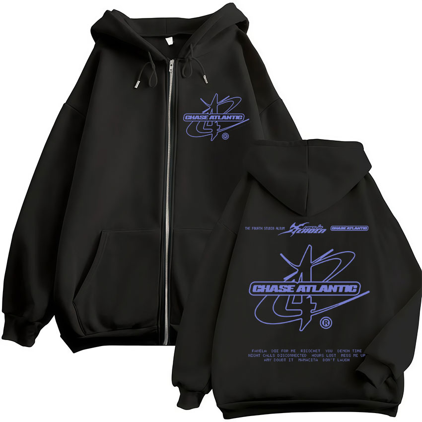 Felpa con Zip Stampata della B - Mens Fashion Zip Up Hoodies recensione e prezzo