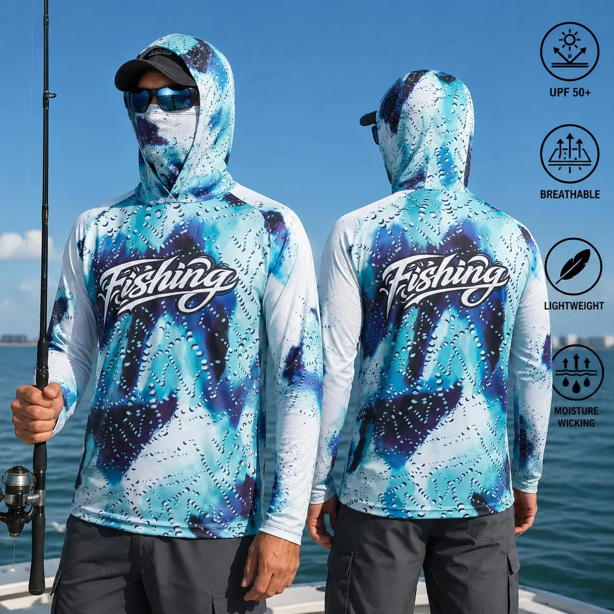 Maglia da pesca con cappuccio, - Mens Fashion Summer recensione e prezzo