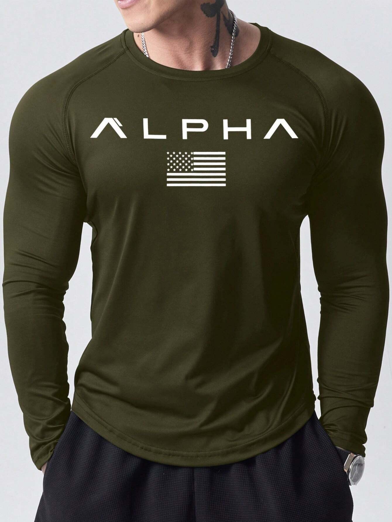 Nuova T-Shirt a Maniche Lunghe - Mens Fashion Clothes recensione e prezzo