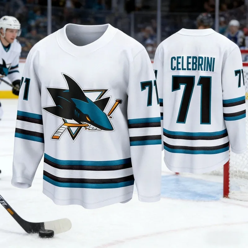 San Jose Sharks, Celebrini # 7 - Mens Fashion Summer recensione e prezzo